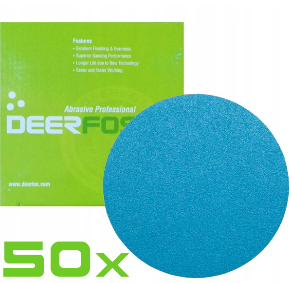 KRAZEK-PAPIER-SCIERNY-WODNY-DEERFOS-NA-RZEP-125mm-P150-50szt